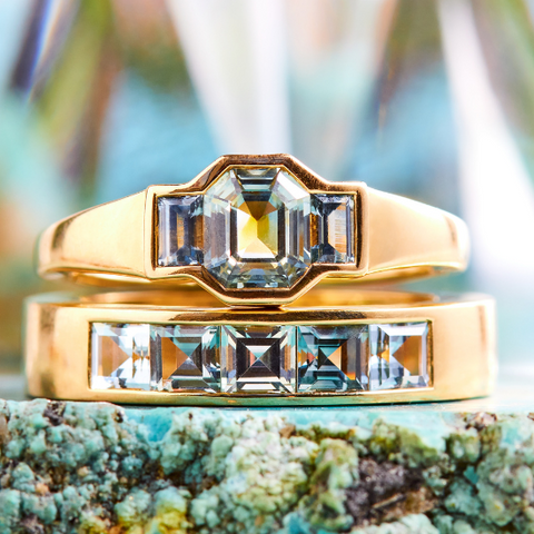 Parti-Color Montana Sapphire Rings