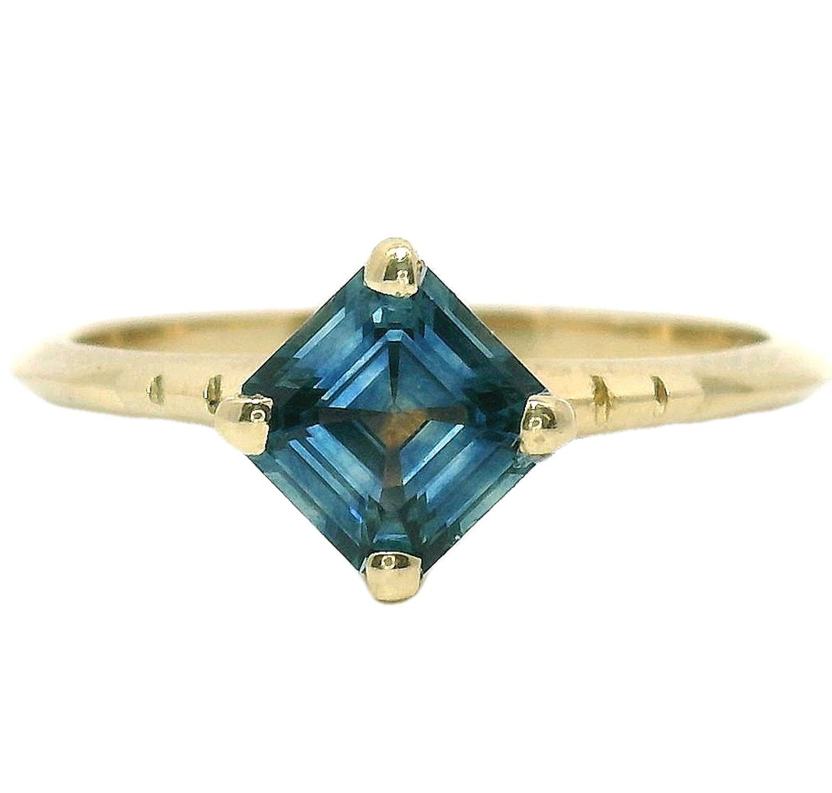 The Jjok - .96 ct. Asscher Montana Sapphire Ring