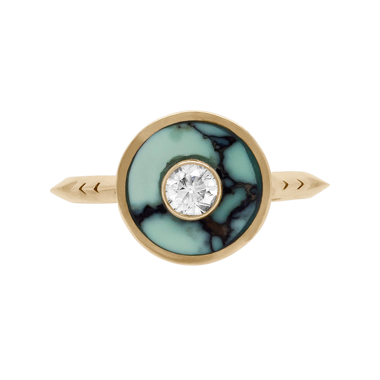 Peacock Turquoise Cerclen Ring
