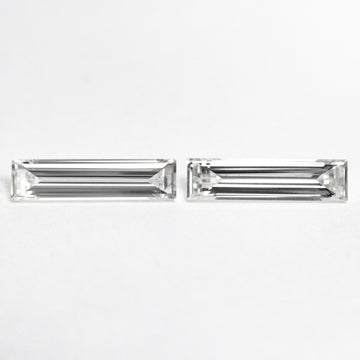 0.43cttw 2pc 8.07x1.98x1.22mm 8.07x2.05x1.29mm VS G Baguette Step Cut Matching Pair 24701-01