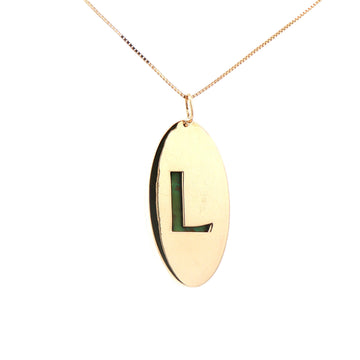 Letter "L" Initial Pendant