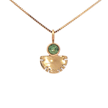 Green Montana Sapphire Aquilla Pendant