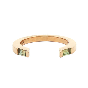 The Aperture Ring - Green Montana Sapphire
