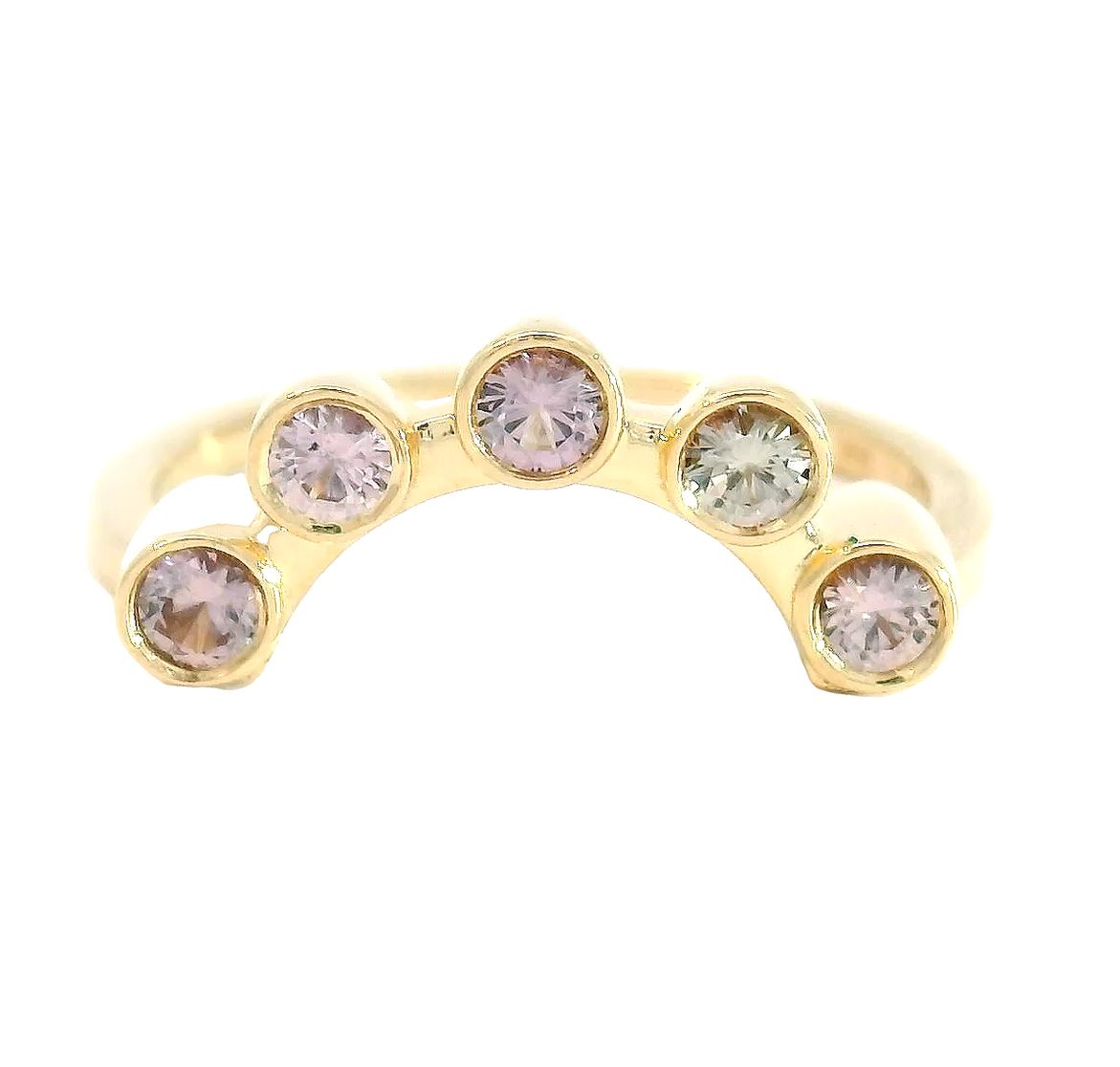 Cassiopeia Pink Sapphire Ring Crown