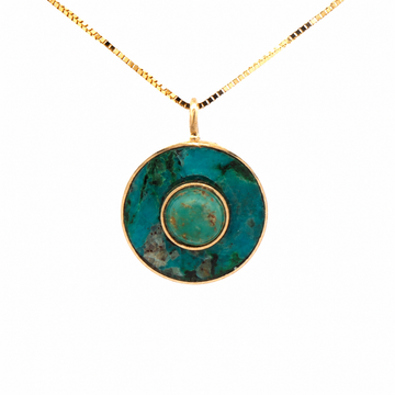 Double Turquoise Cerclen Pendant