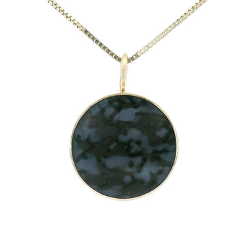 The Circ Necklace - Black Dinosaur Bone