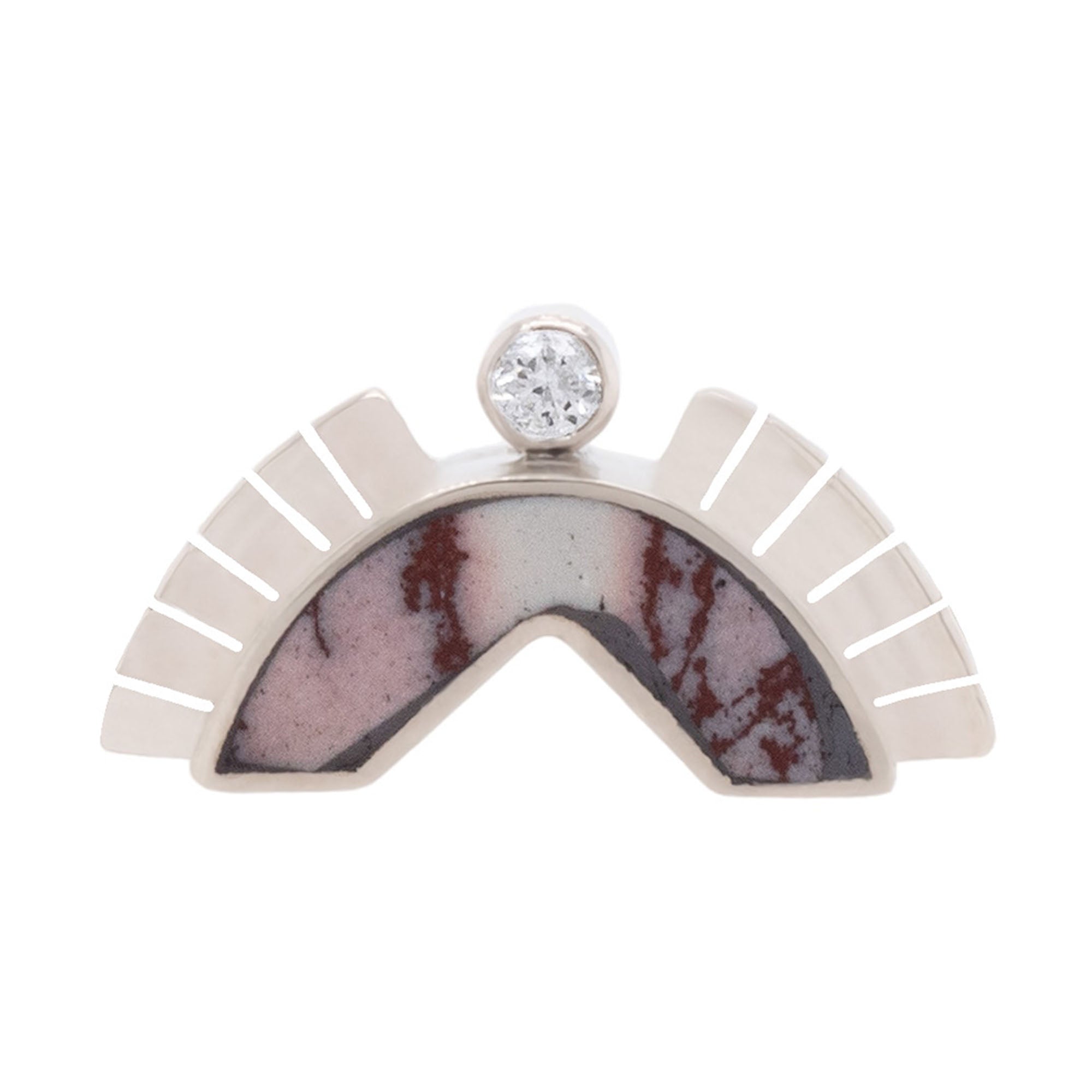 Dendritic Jasper Lacuna Ring Crown