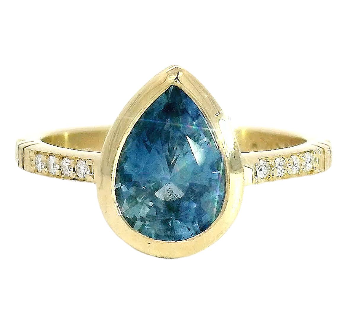 Azurblau Montana Sapphire Solitaire Ring