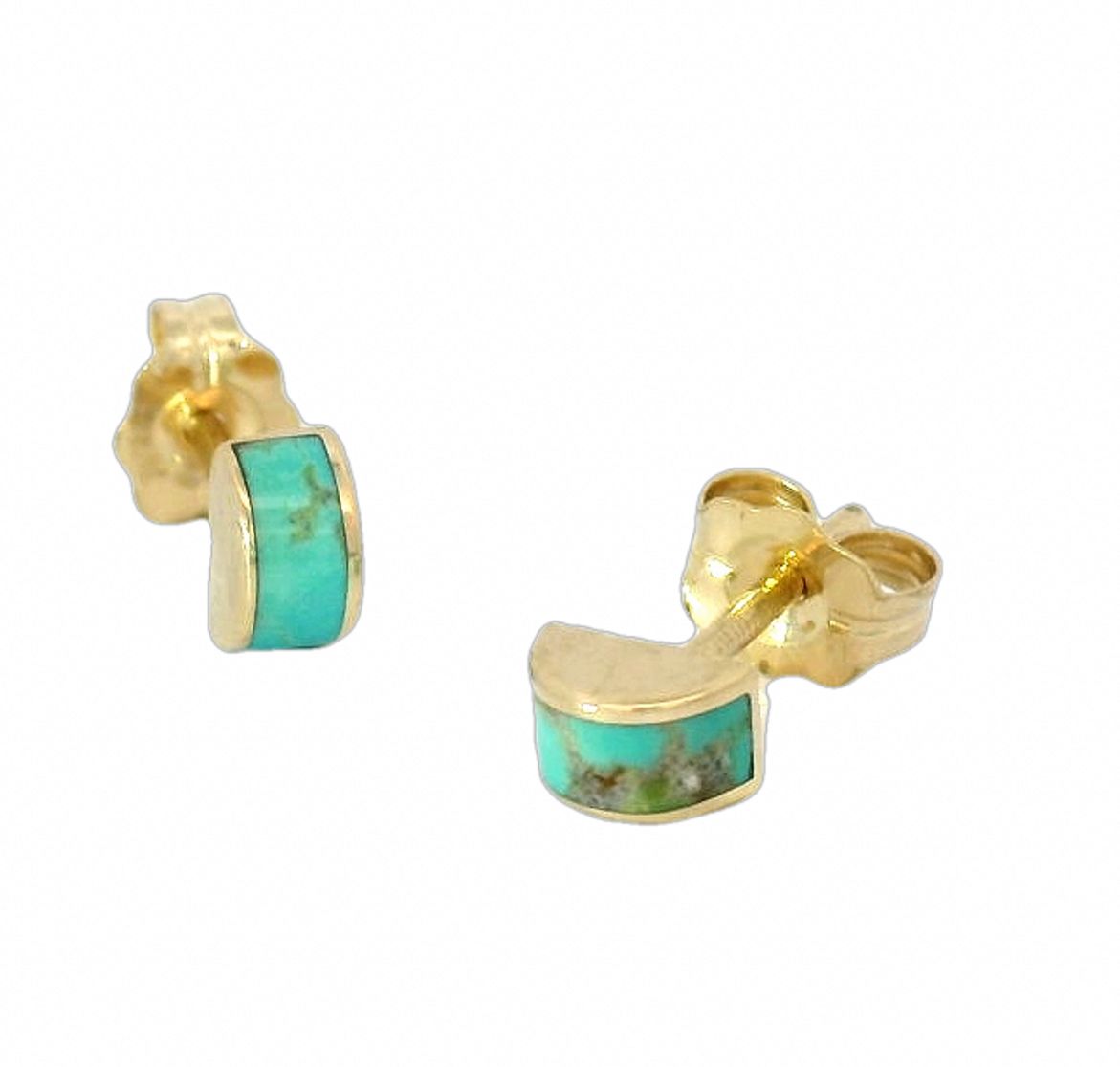 Luna Stud Earrings - Mantis Turquoise