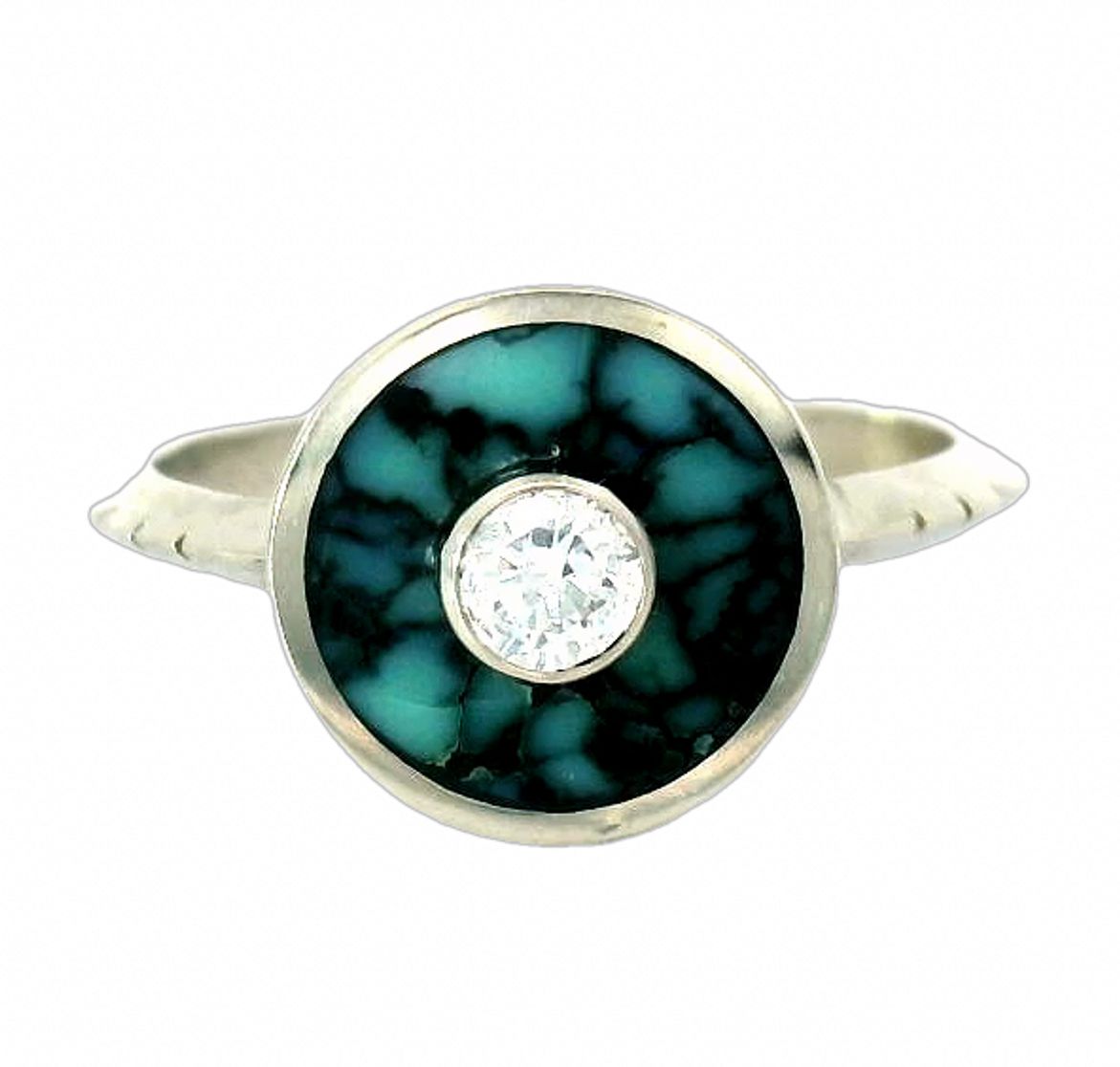 Cerclen Ring - Star Fox Turquoise & White Diamond