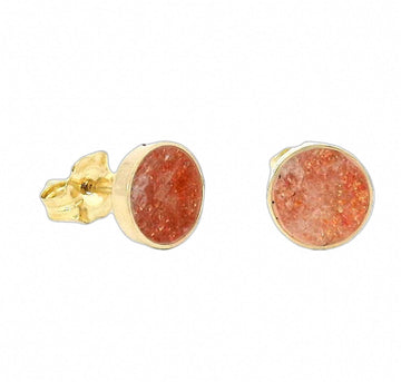 Circ Stud Earrings - Sunstone