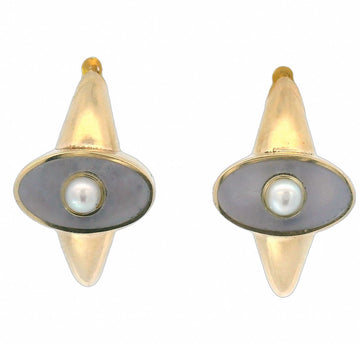 The Polaris Earrings- Maddison Blue Agate & Pearl