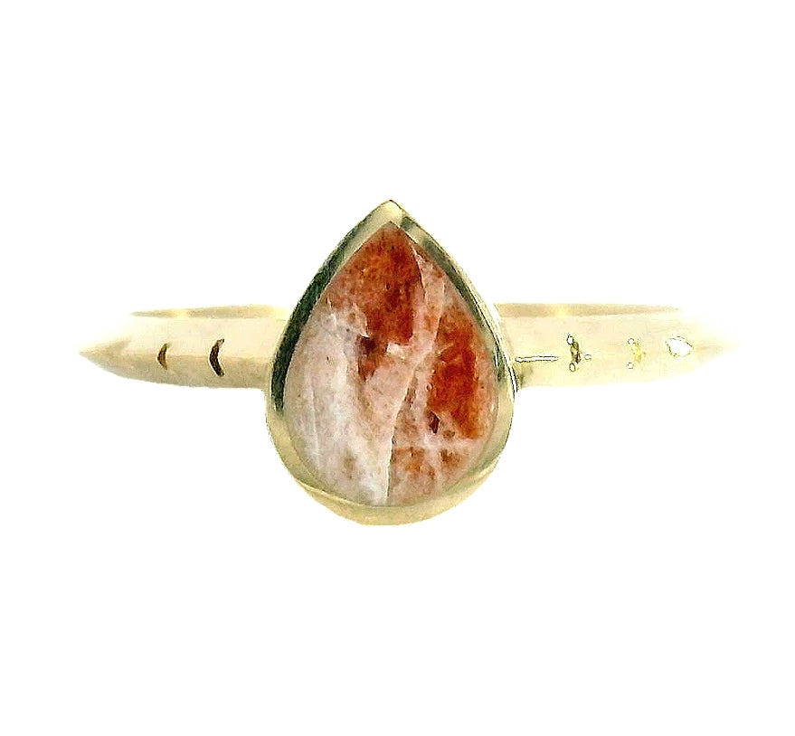 The Poire Ring - Sunstone