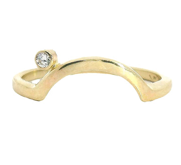 The Namida - White Diamond Arc Band