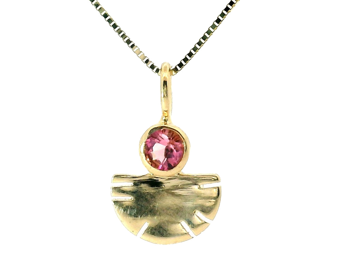 The Aquilla Necklace - Pink California Tourmaline