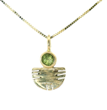 The Aquilla Necklace - Green Colorado Peridot