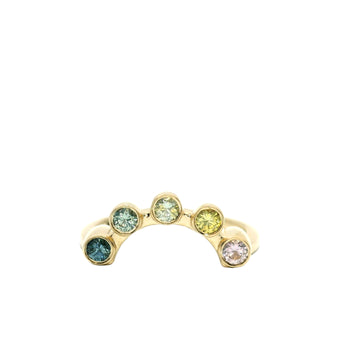 The Cassiopeia - Rainbow Montana Sapphire Ring No. 3