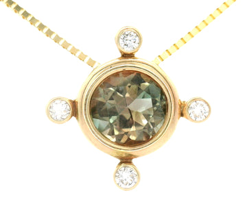 Sunstone Compass Pendant