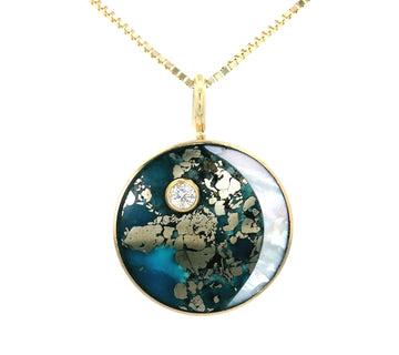 Moon Phase Pendant - Waxing Crescent