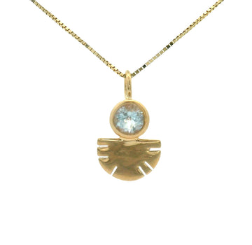 The Aquilla Pendant - California Blue Topaz