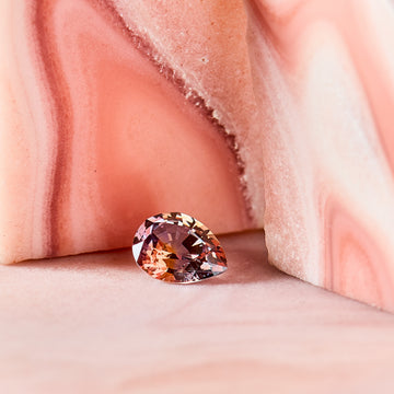 xx ct. Pink Pear & Agate Set