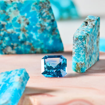 xx ct. blue Assher and Turquoise