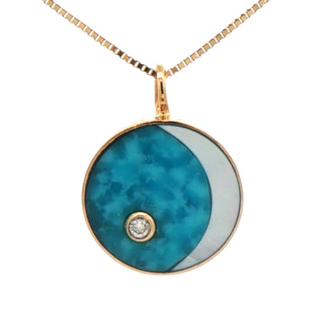 Moon Phase Pendant - Waxing Crescent No. 1
