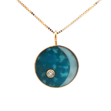 Moon Phase Pendant - Waxing Crescent No. 2
