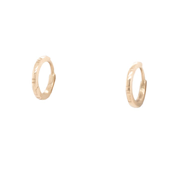 Gold El Dorado Huggie Hoop Earrings