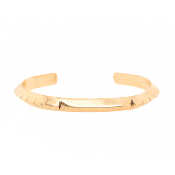 Small Brass Helena Cuff Bracelet