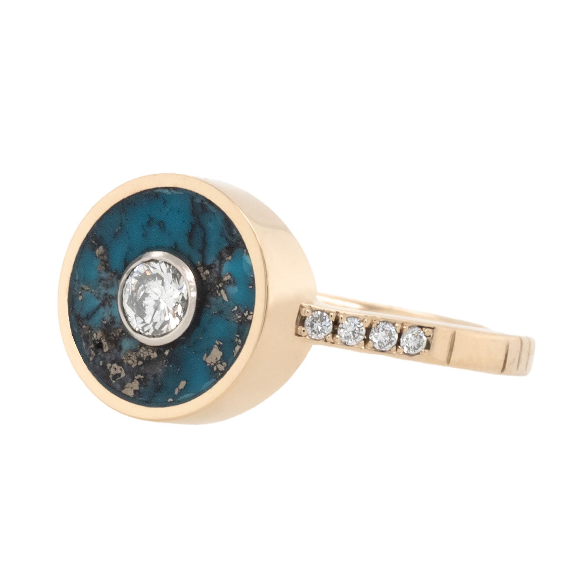 Morenci Turquoise Stardusted Cerclen Ring