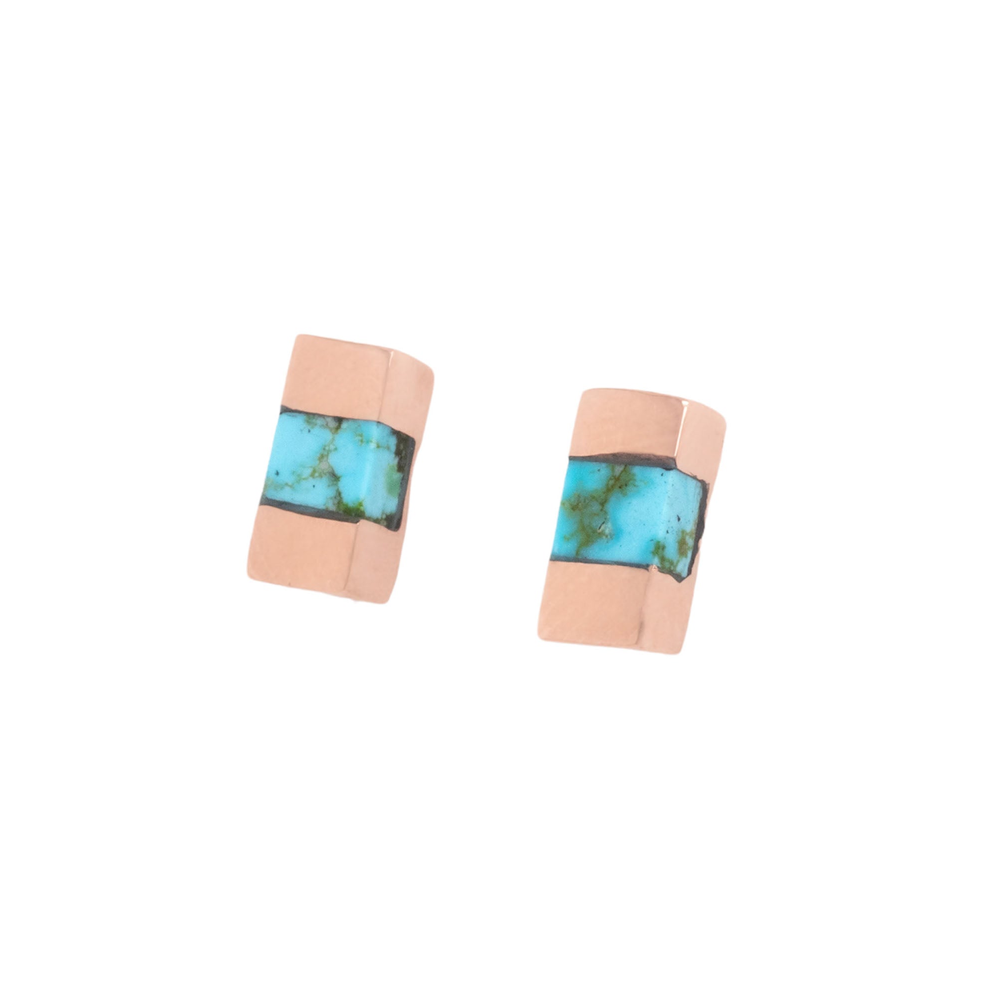 Seconds Polychrome Turquoise Keel Studs