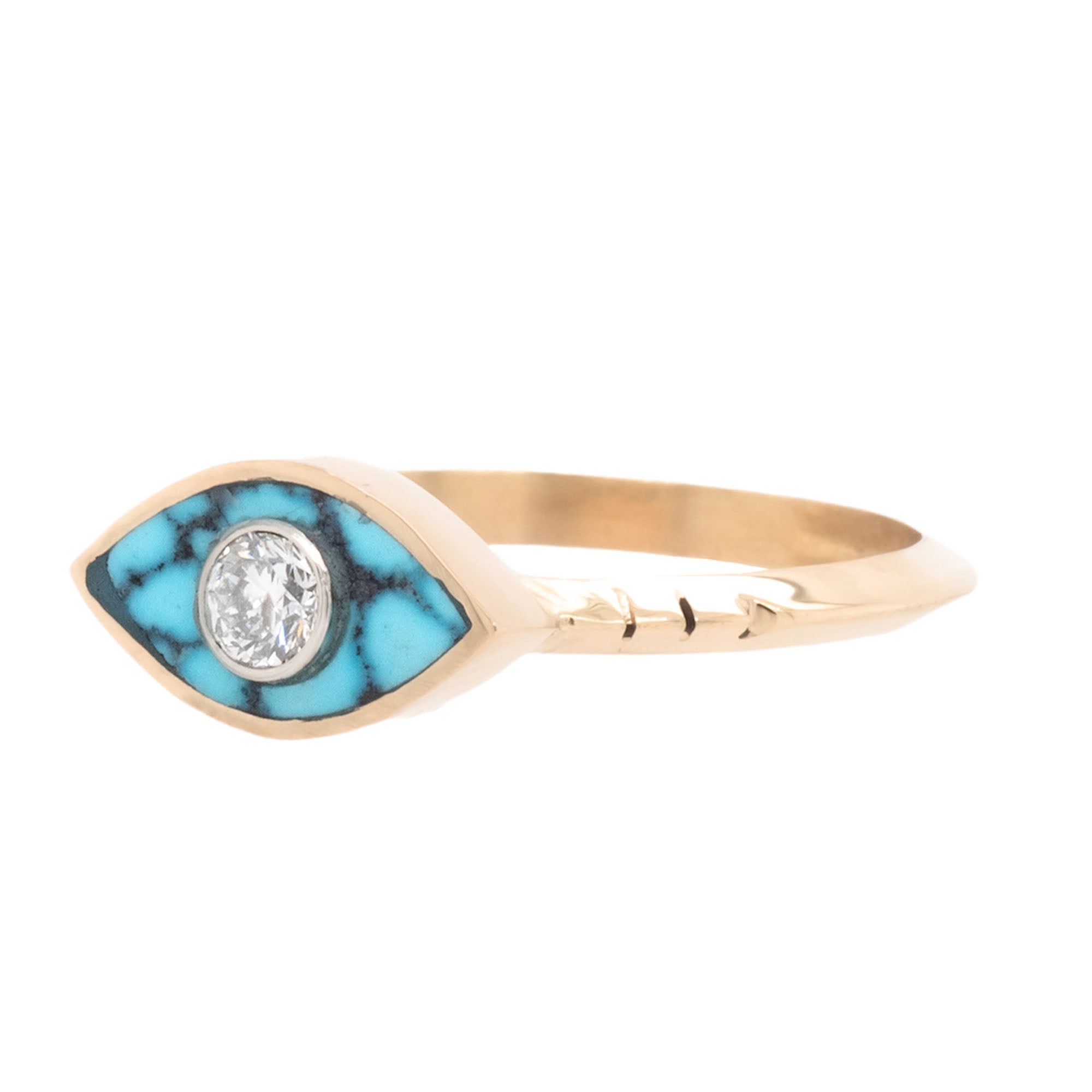 Seconds Birdseye Turquoise Anja Ring