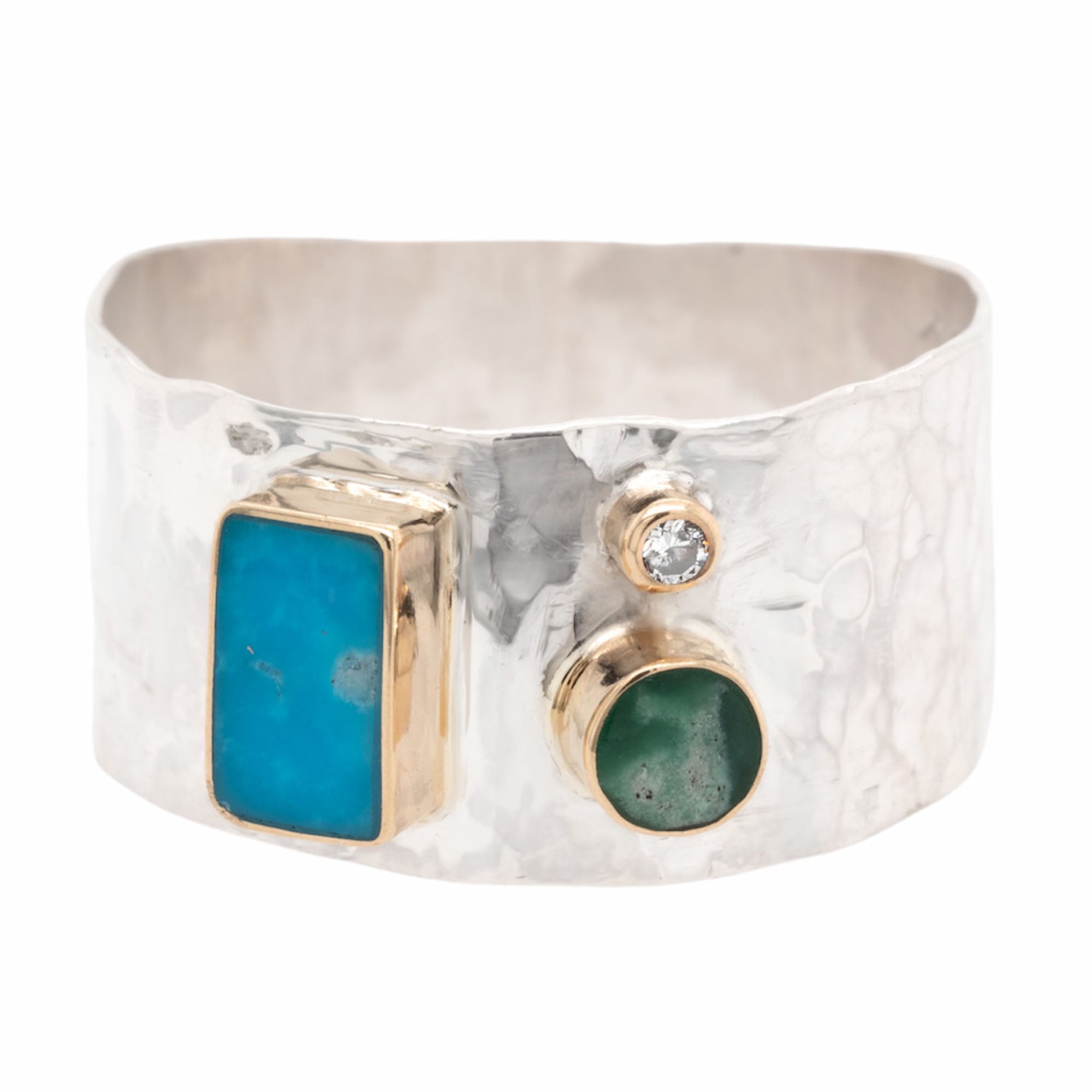 Variscite & Turquoise Medley Ring No. 1